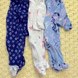 Carter 3M animal footy PJs